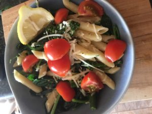 Lemon Broccoli Pasta Skillet